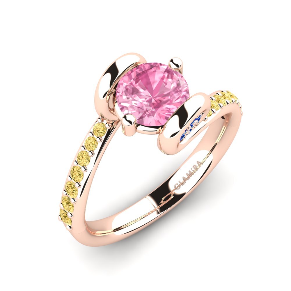 Pink Sapphire Engagement Ring Vendela