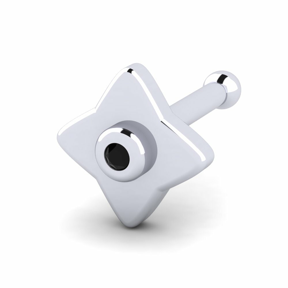 Black Diamond Nose Pin Vendra