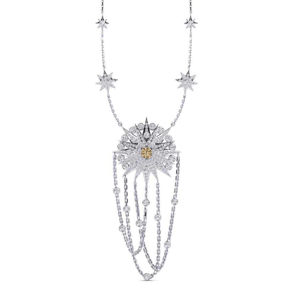 Brown Diamond Women's Necklace Veneresingola