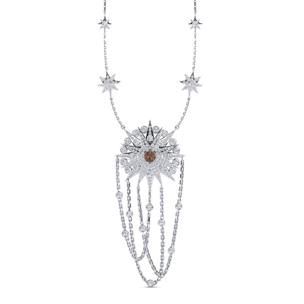 Smoky Quartz Women's Necklace Veneresingola