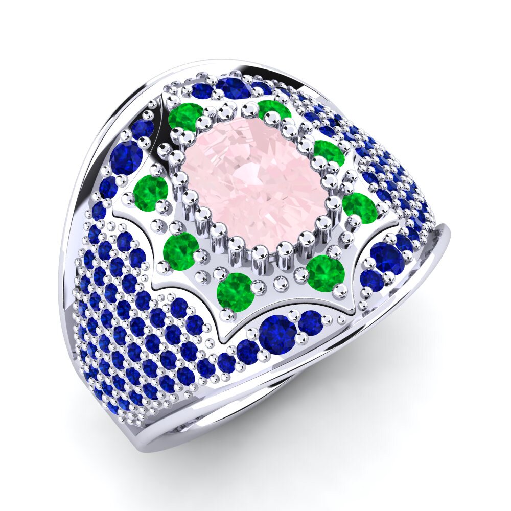 9k White Gold Ring Venus
