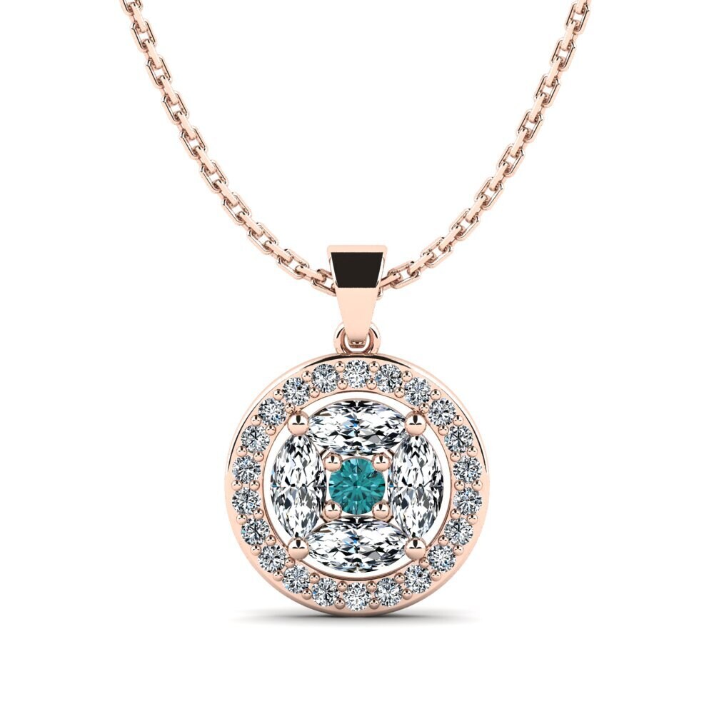 Diamante Azul Colgante de Mujer Verbalisme