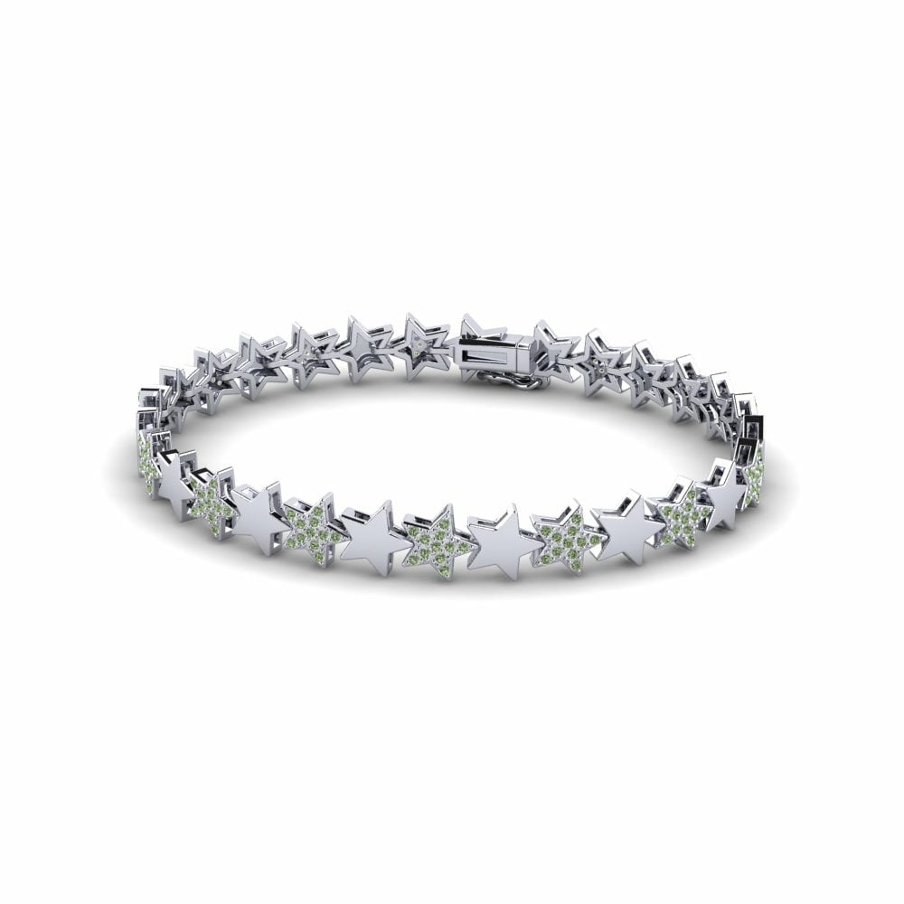 Tennis Green Diamond Women's Bracelet Verena