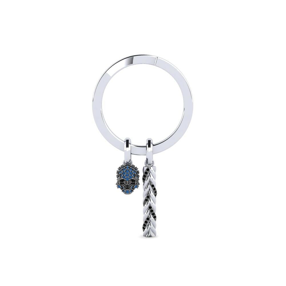 Dark Blue Zirconia Keychain Vermin