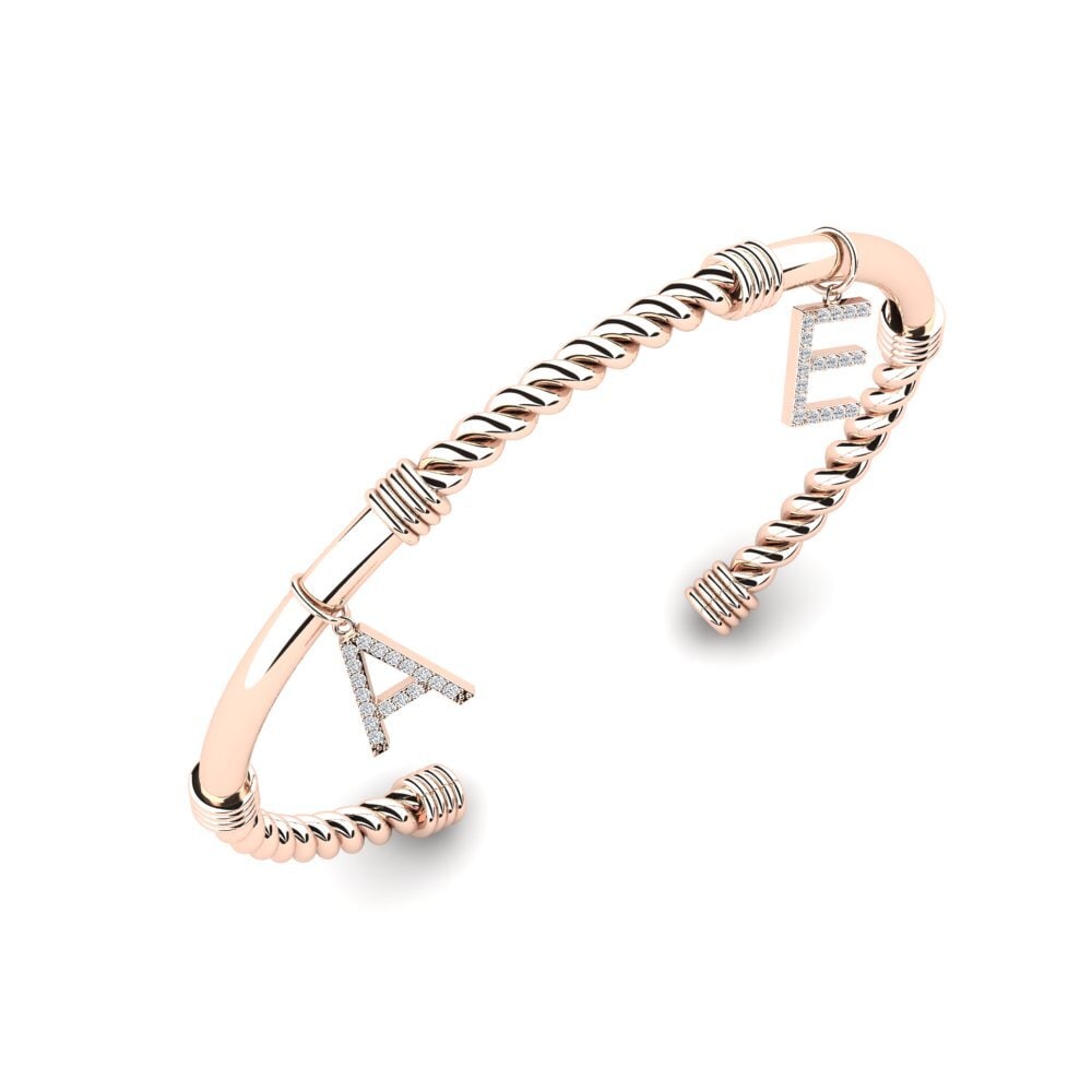 14ct Rose Gold Lab Grown Diamond Women's Bracelet Vernice