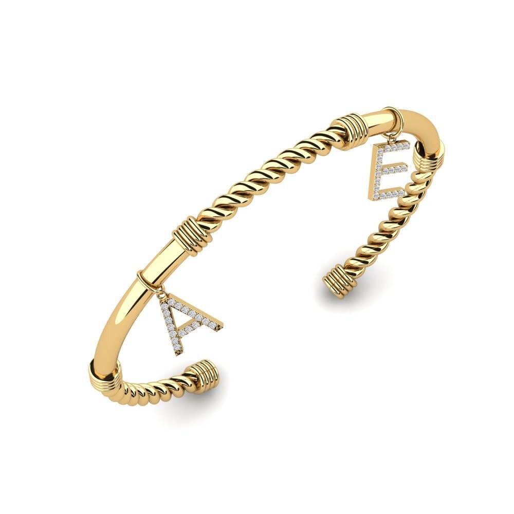 14ct Yellow Gold Lab Grown Diamond Women's Bracelet Vernice