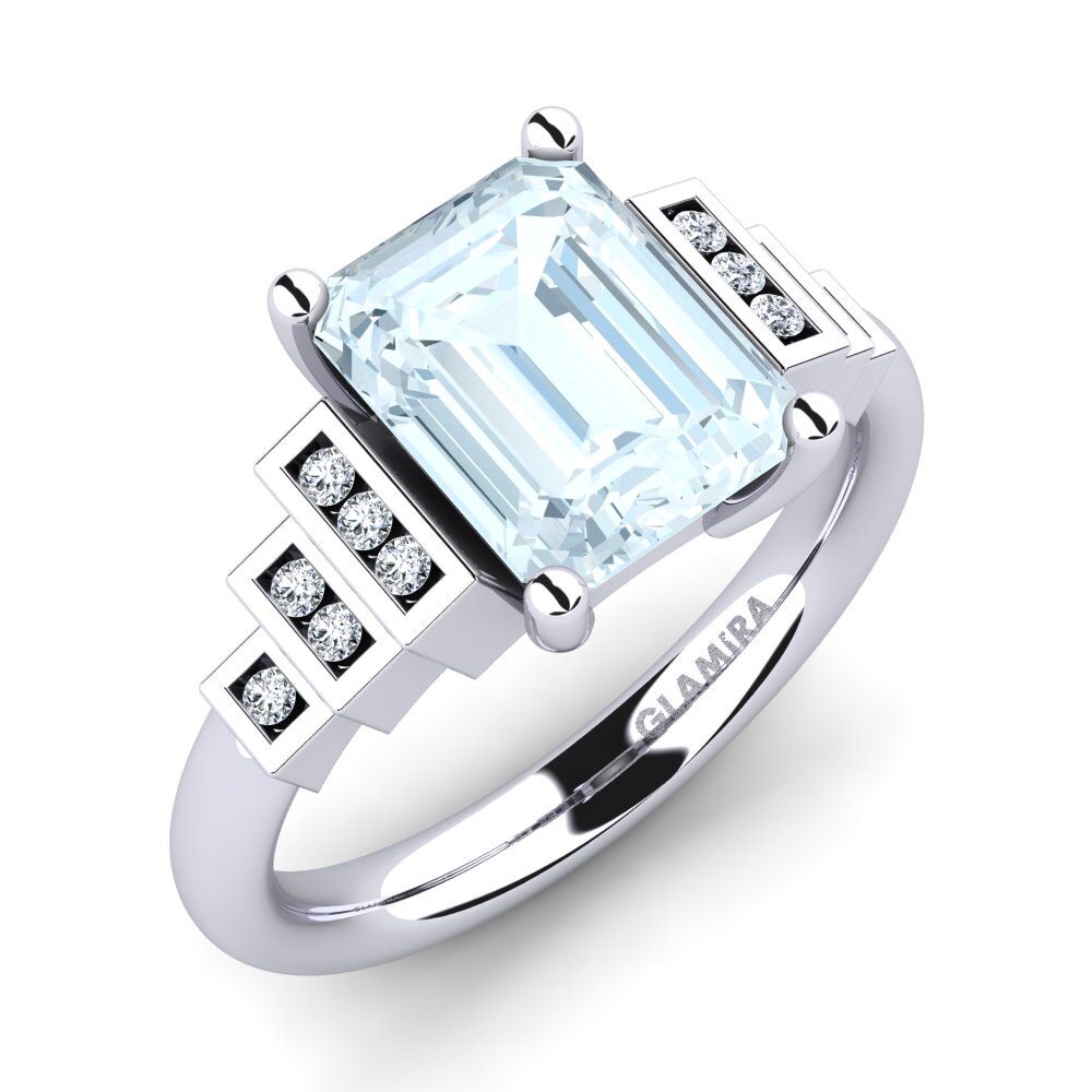 Aquamarine Engagement Ring Verona