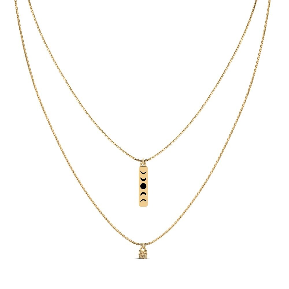 Brown Diamond Women's Necklace Verso