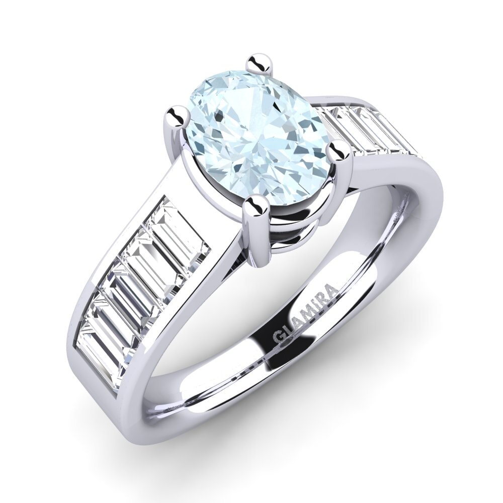 Aquamarine Engagement Ring Vesa