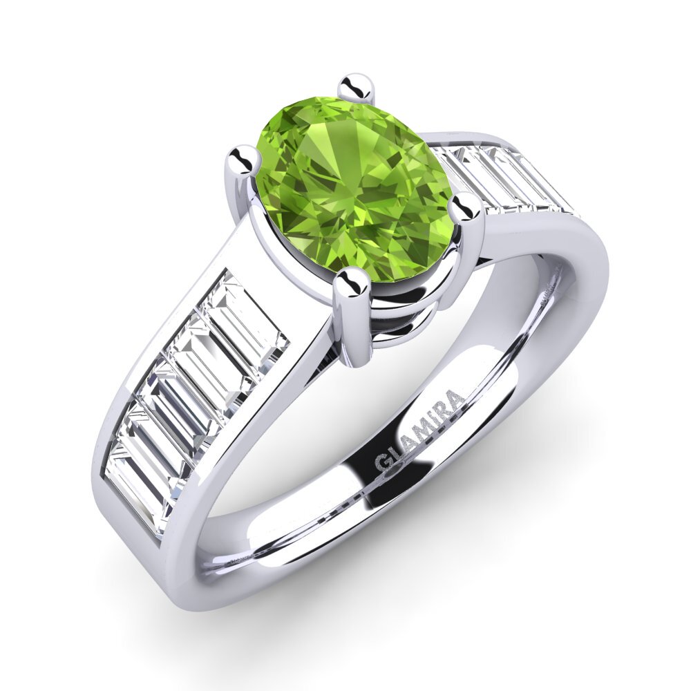 Peridot Engagement Ring Vesa