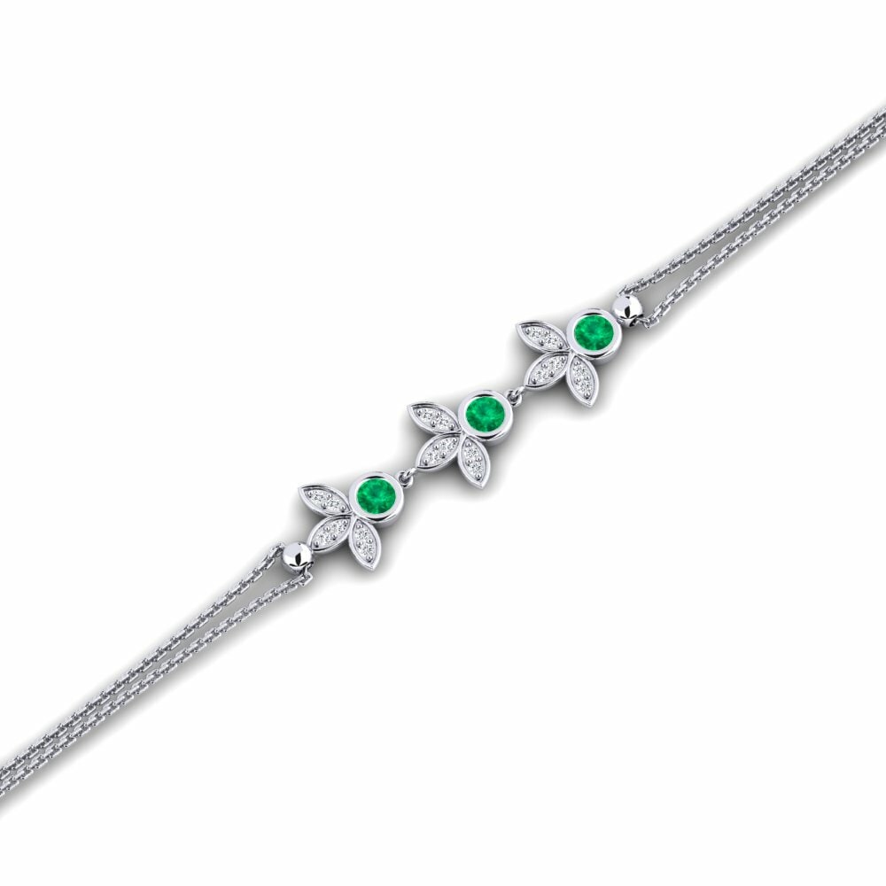 Smaragd Dames Armband Vesting