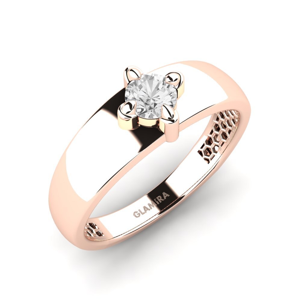 Oro Rosso 375 Zaffiro Bianco Anello da uomo Viaggio