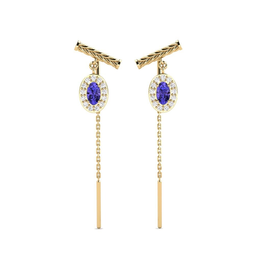 Oval Tanzanite Women's Earring Viattomia