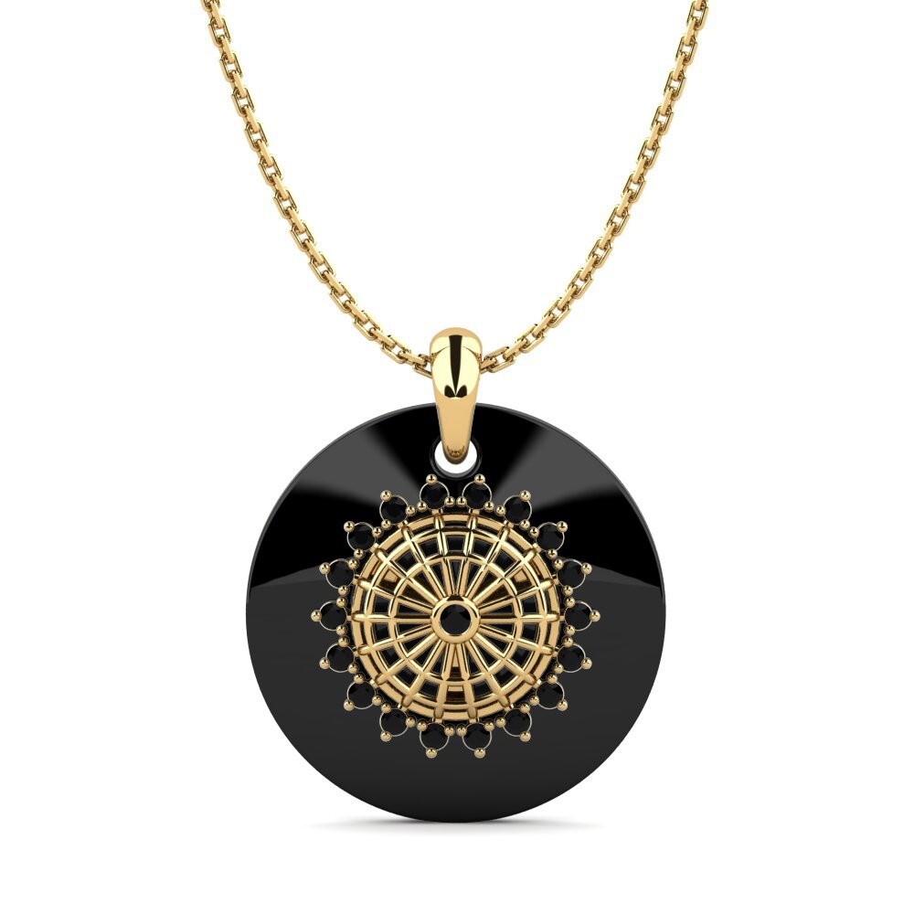 Diamante Negro Colgante de Mujer Vibbert