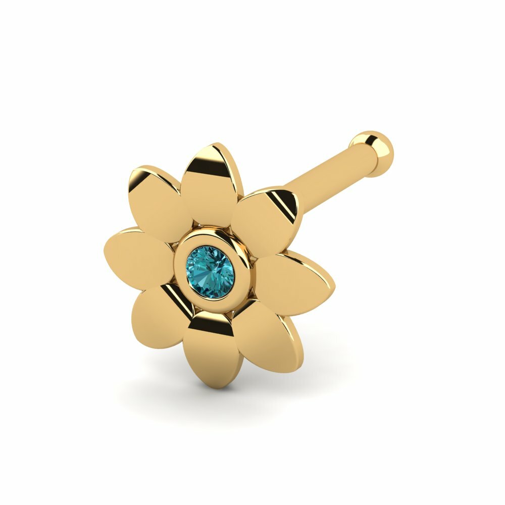 Or Jaune 18k Piercing Nez Vicie