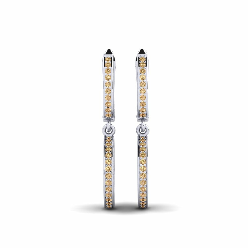 Boucle d'oreille femme Victorieux Diamant Brun