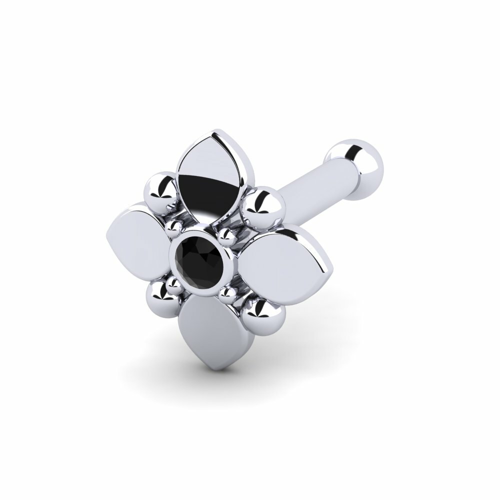 Saphir noir Piercing Nez Vidage
