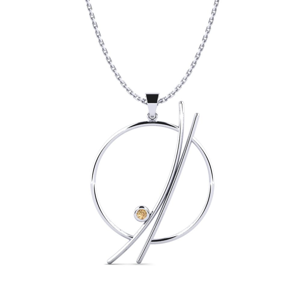 Diamante café Colgante de Mujer Vidor