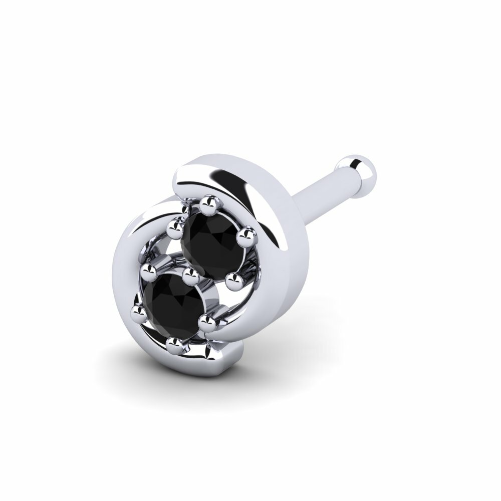 Saphir noir Piercing Nez Vidore