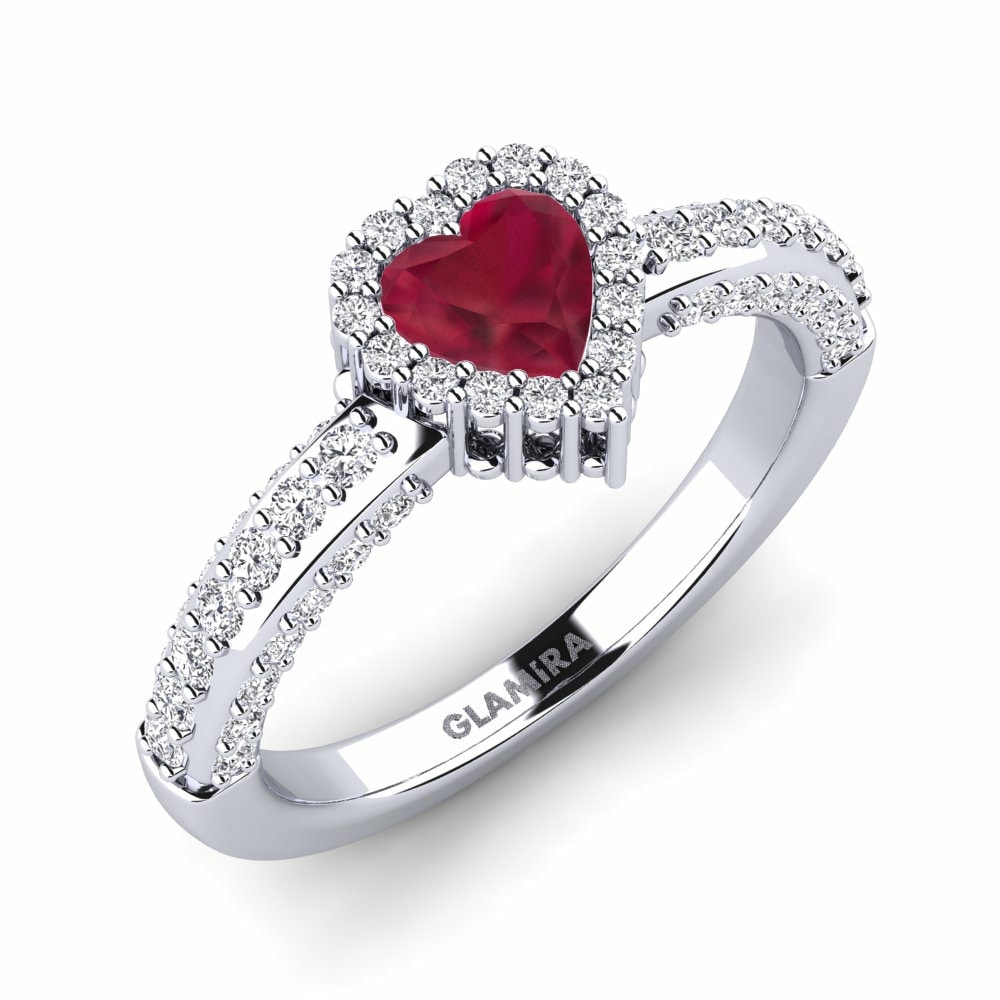 Ruby Engagement Ring Vidrio