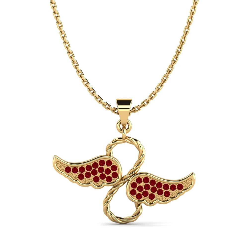 Circonita Roja Colgante de Mujer Viera