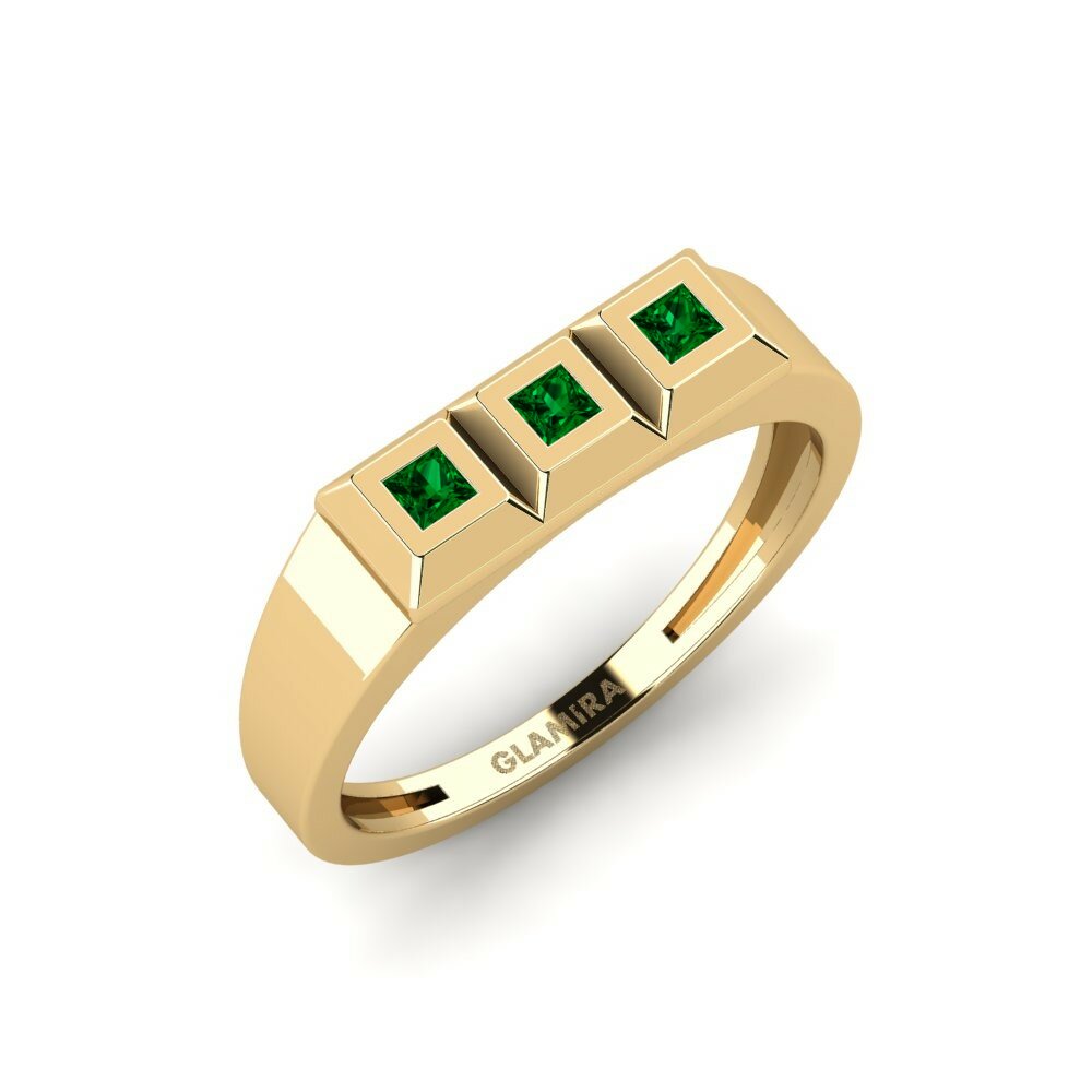 Circonita Verde Anillo Vierhoekig