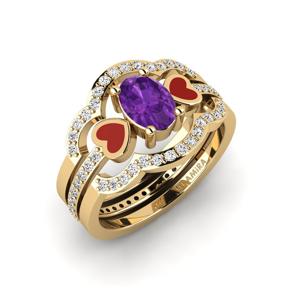 Amethyst Ring Vigetea - SET
