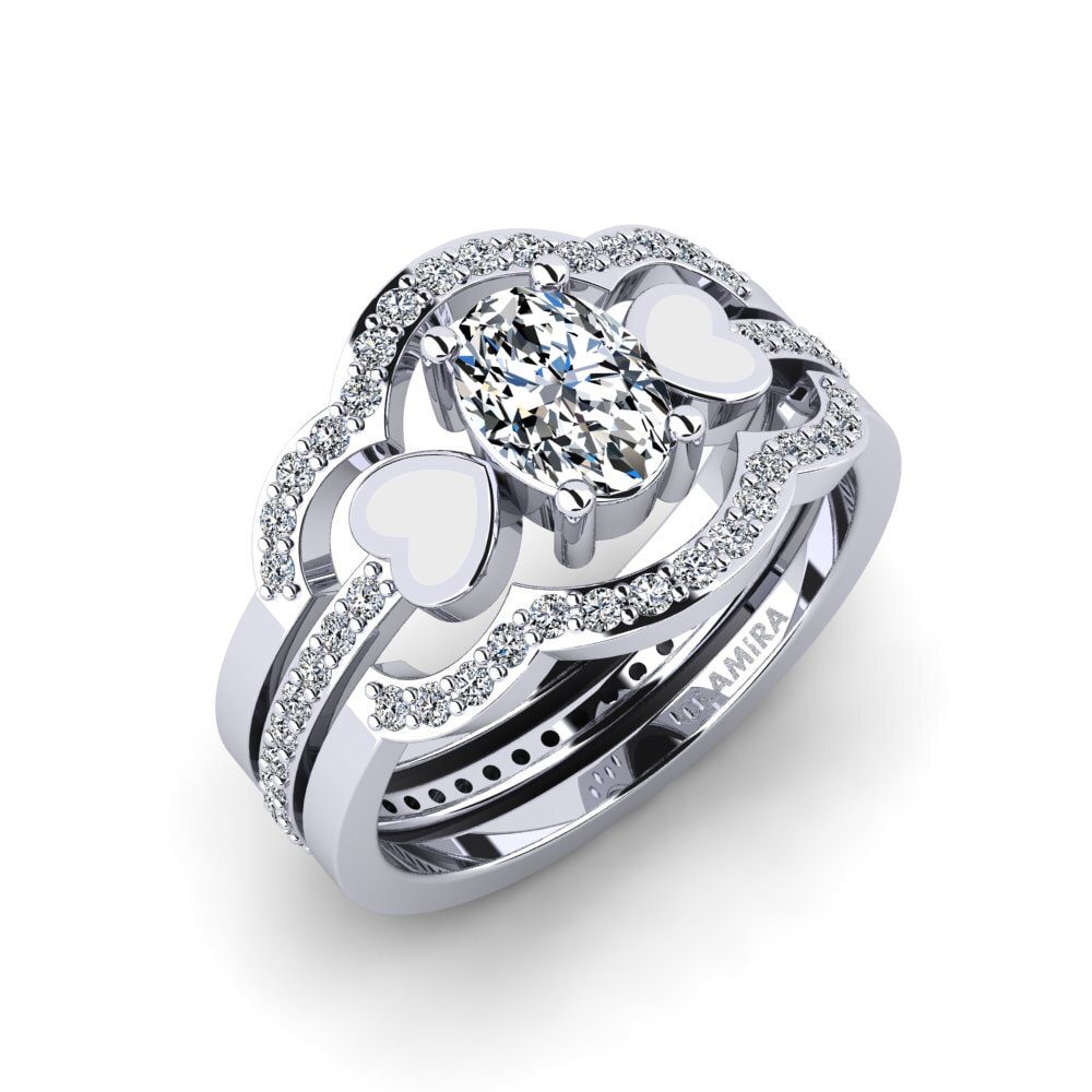 950 Platinum Ring Vigetea - SET