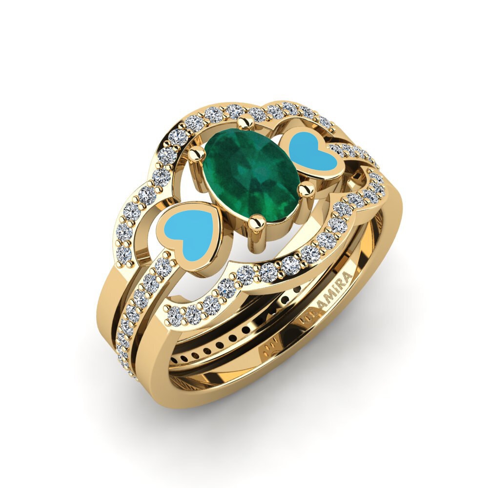 Emerald Ring Vigetea - SET