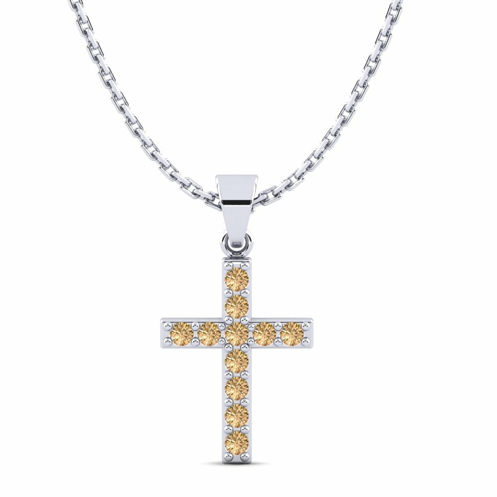 Cross Brown Diamond Women's Pendant Vignale