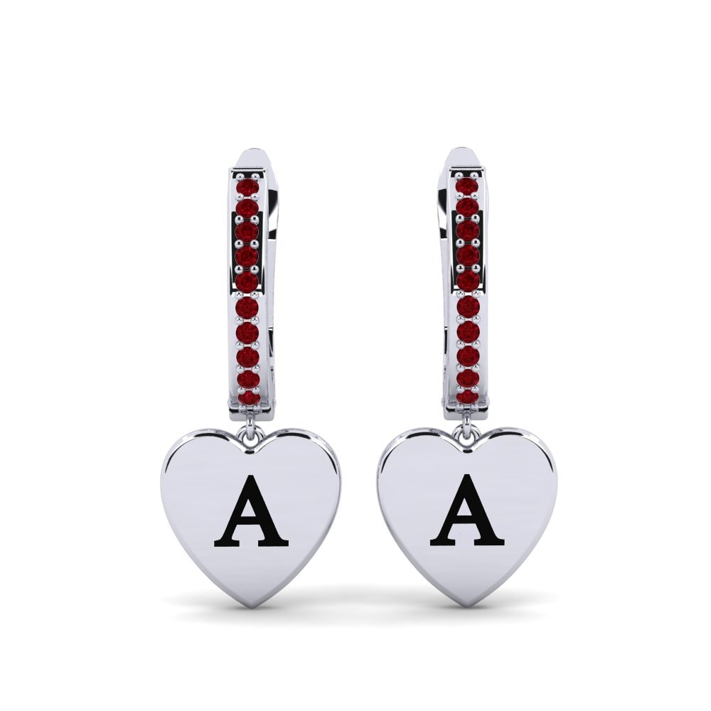Red Zirconia Women's Earring Vingtieme - A