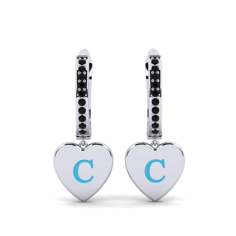 Black Sapphire Women's Earring Vingtieme - C
