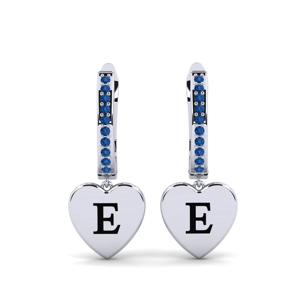 Dark Blue Zirconia Women's Earring Vingtieme - E