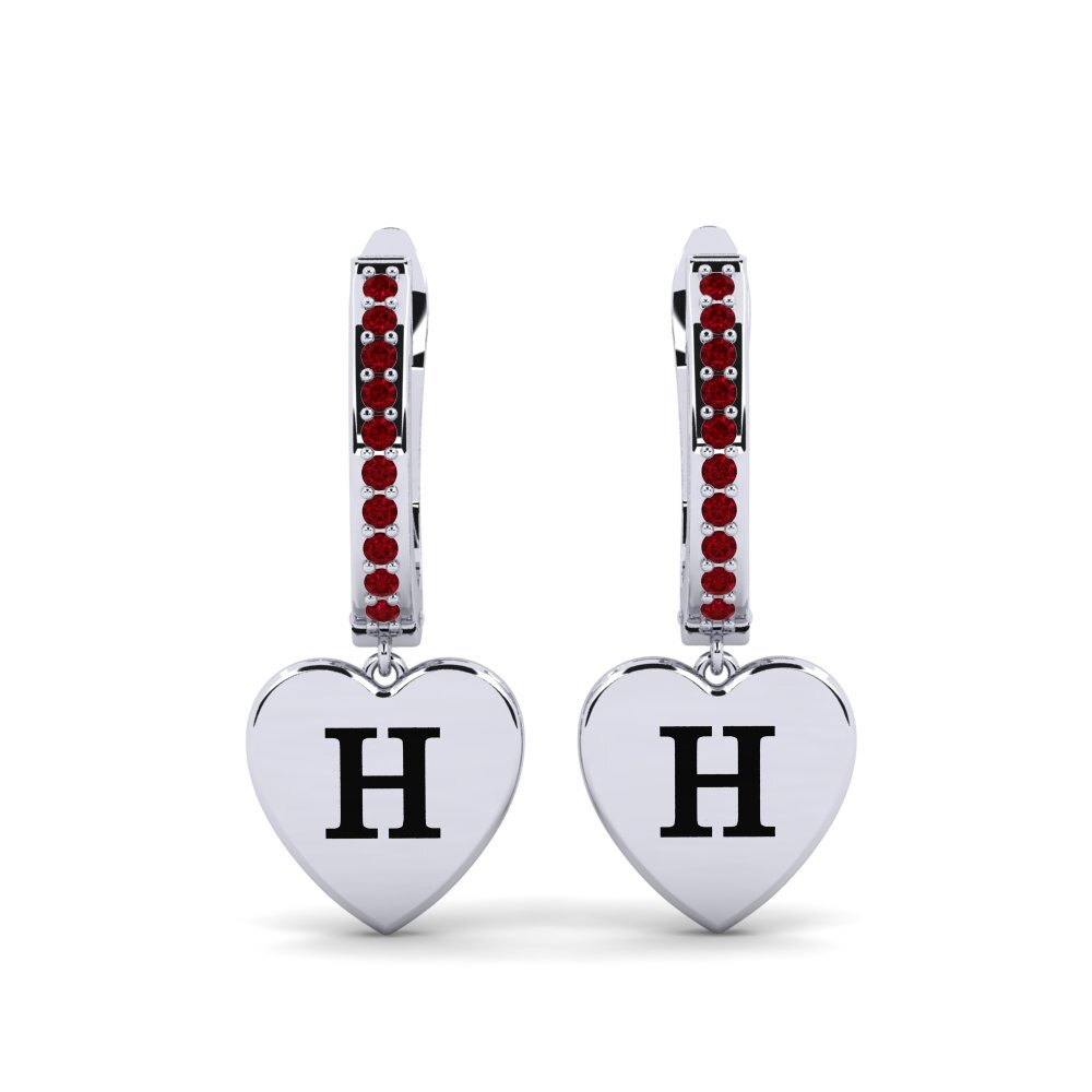 Red Zirconia Women's Earring Vingtieme - H