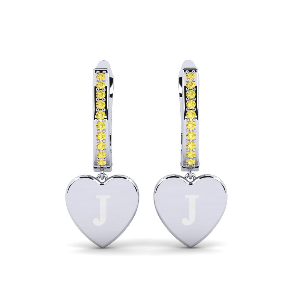 Yellow Sapphire Women's Earring Vingtieme - J