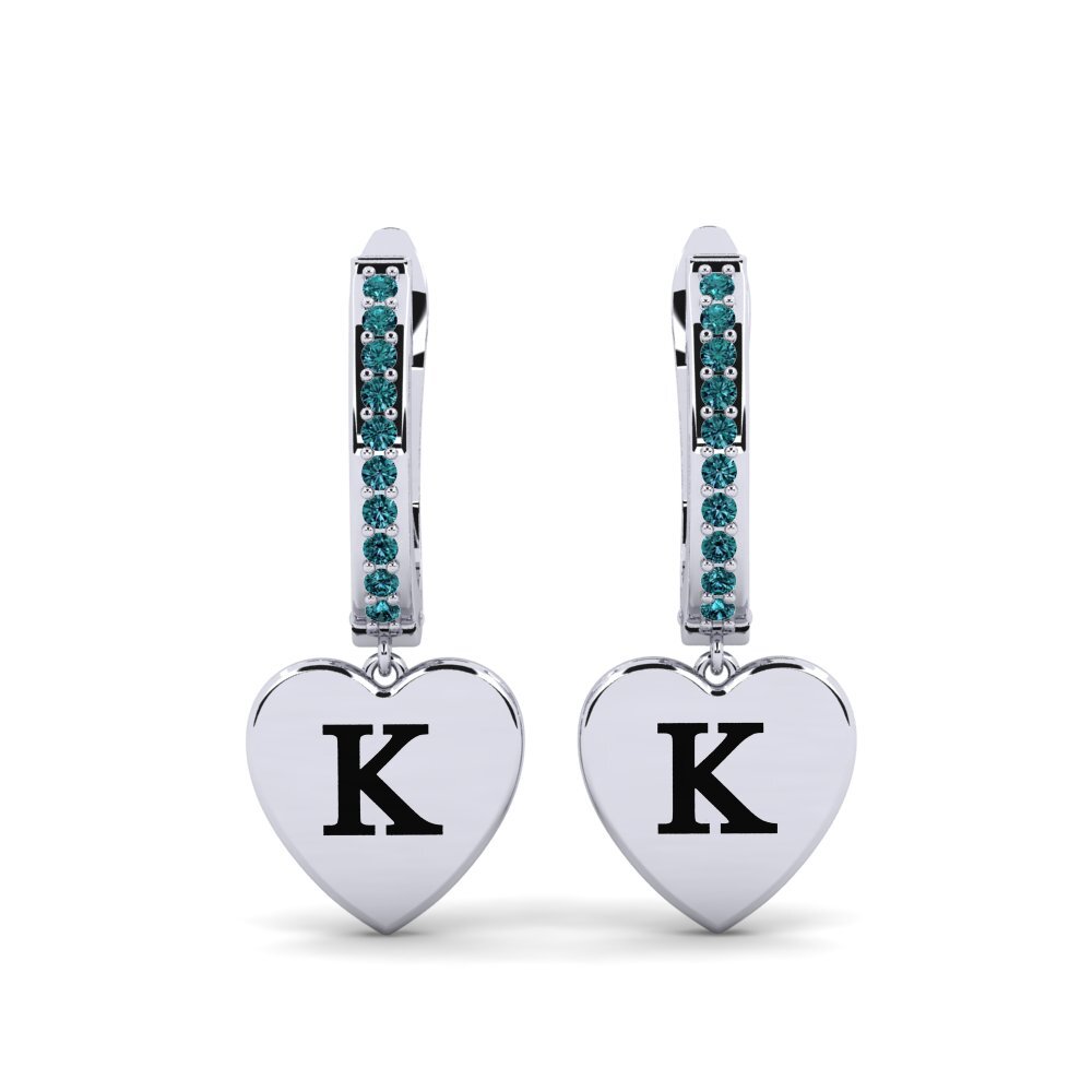 Blue Diamond Women's Earring Vingtieme - K