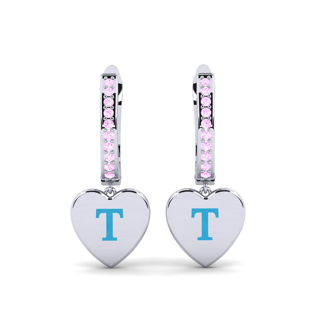 Pink Sapphire Women's Earring Vingtieme - T