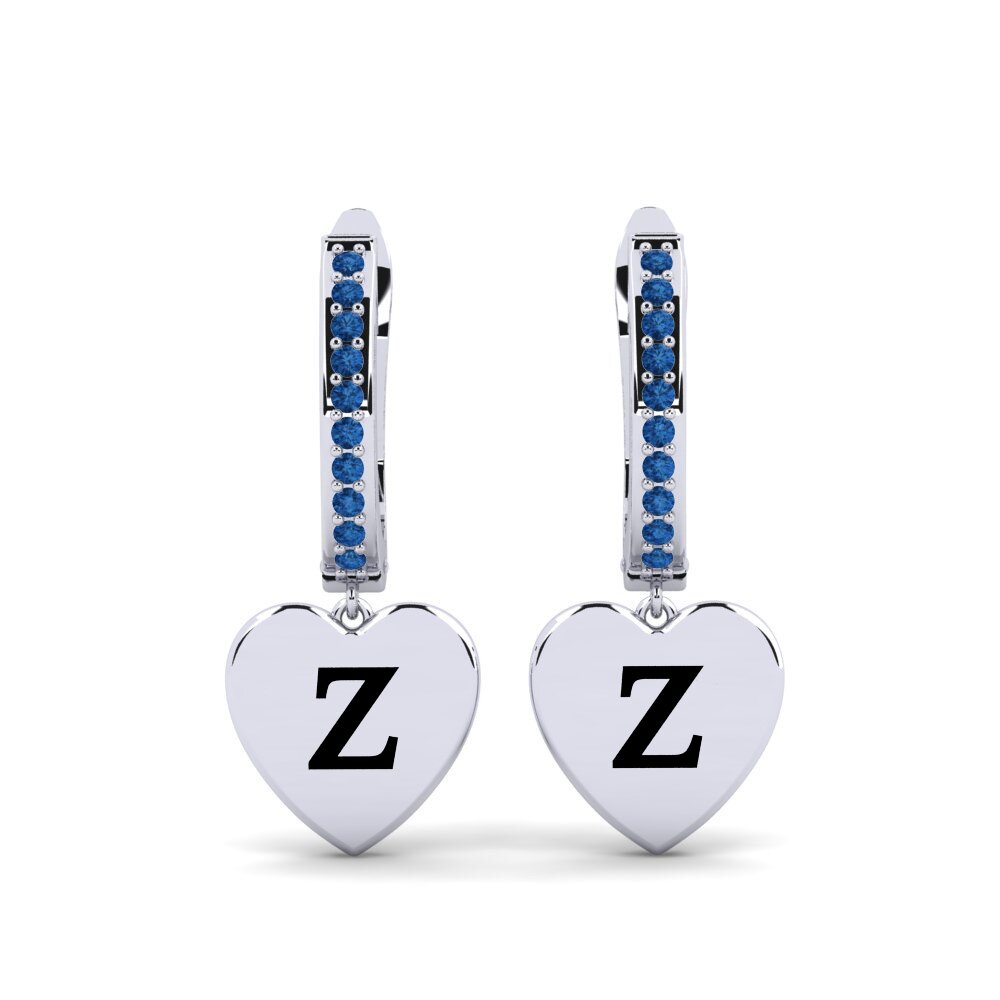 Dark Blue Zirconia Women's Earring Vingtieme - Z