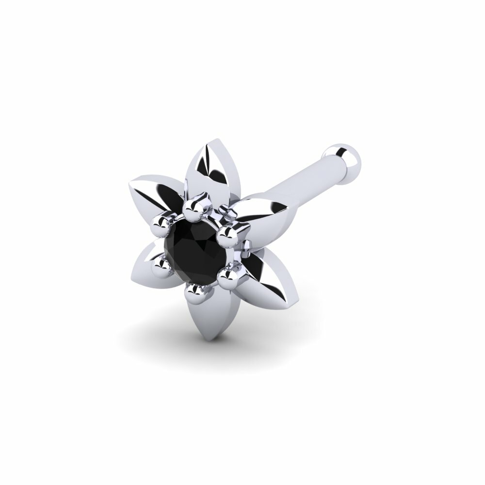 Saphir noir Piercing Nez Violer