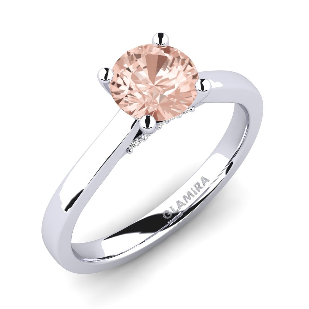 Morganite Bague de fiançailles Violet