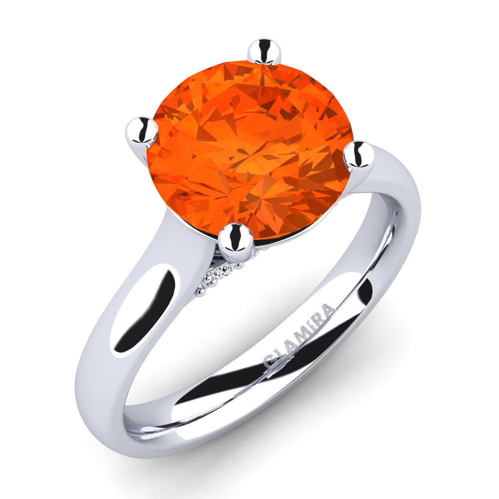 Ópalo Fuego Anillo de compromiso Violet 3.0 crt