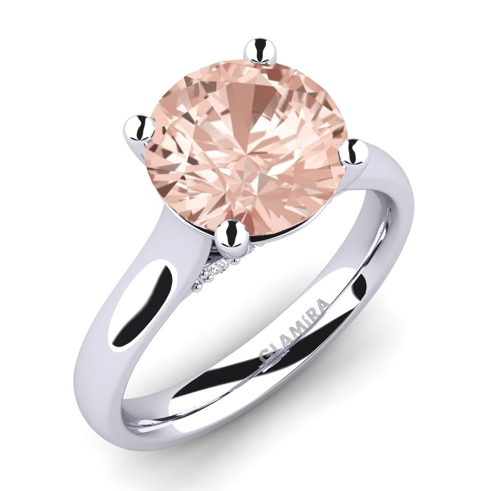 Morganite Engagement Ring Violet 3.0 crt
