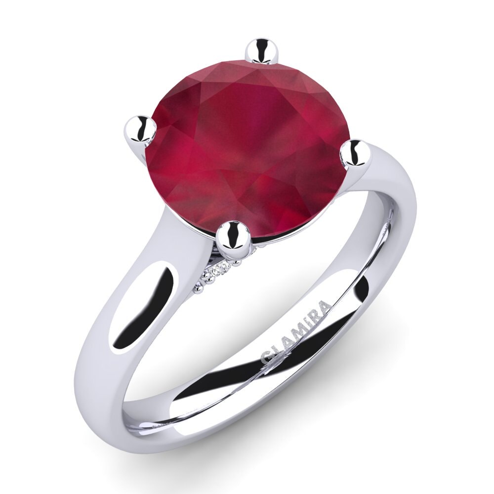 Rubí Anillo de compromiso Violet 3.0 crt