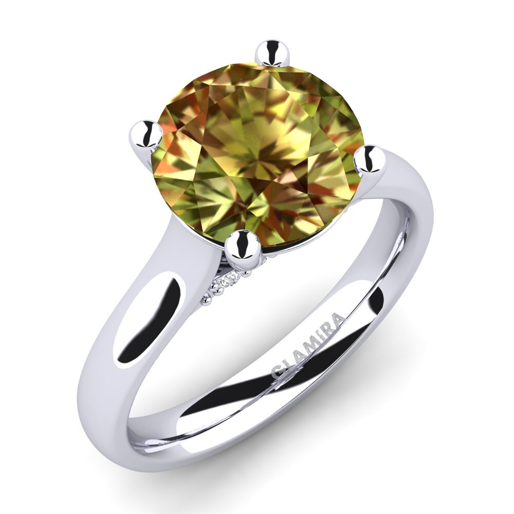 Round Sultan Stone Engagement Ring Violet 3.0 crt