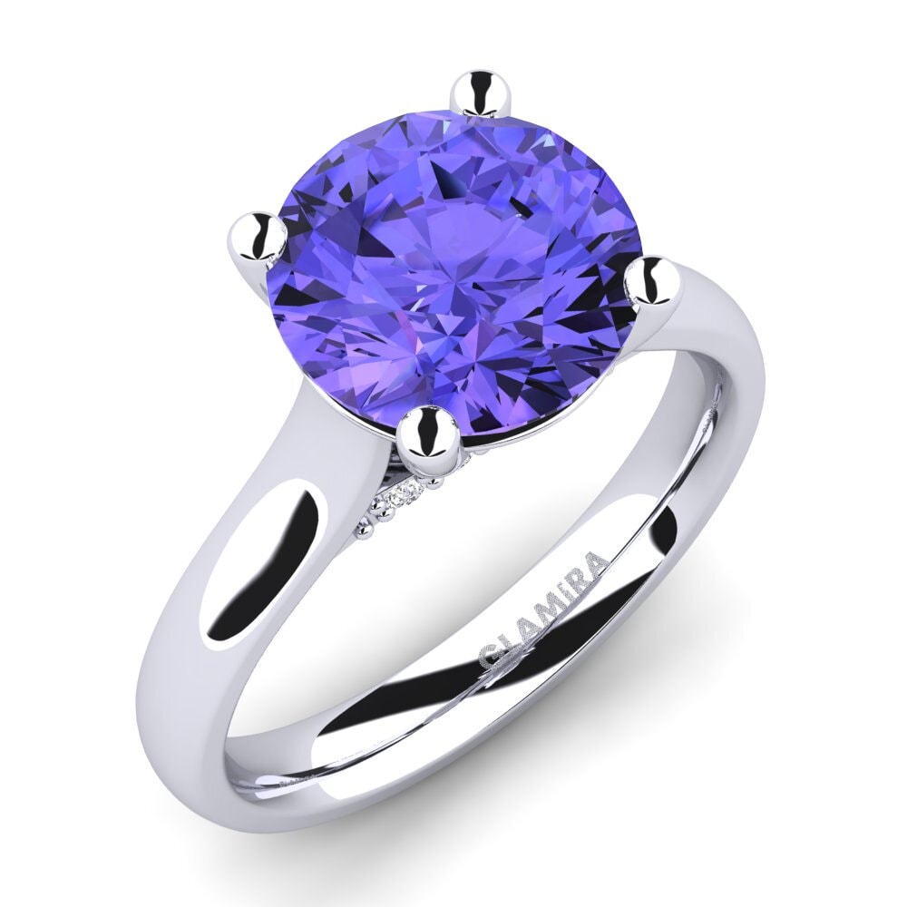 Tanzanite Engagement Ring Violet 3.0 crt