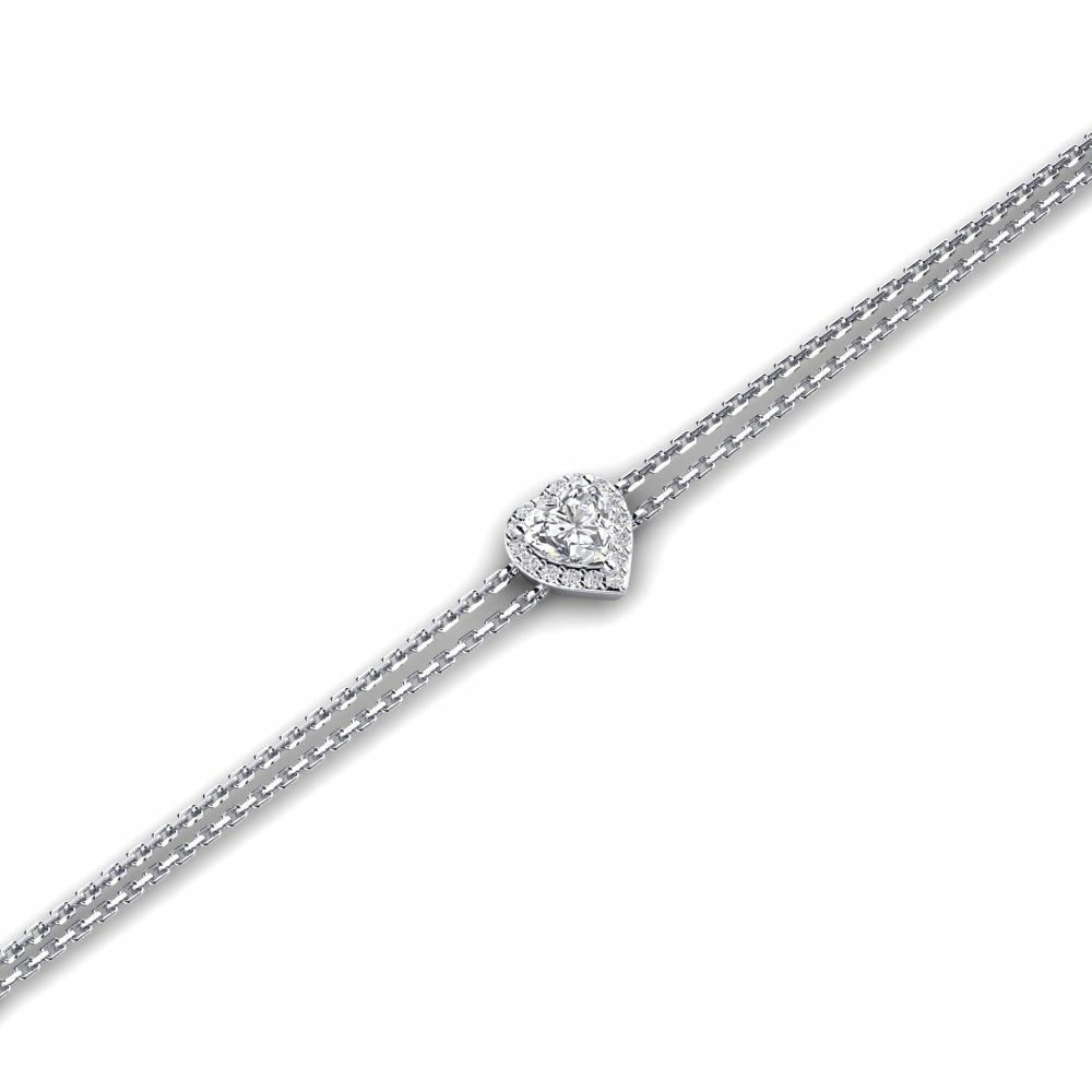 Chain Bracelets Bracelets Violette 585 White Gold Diamond
