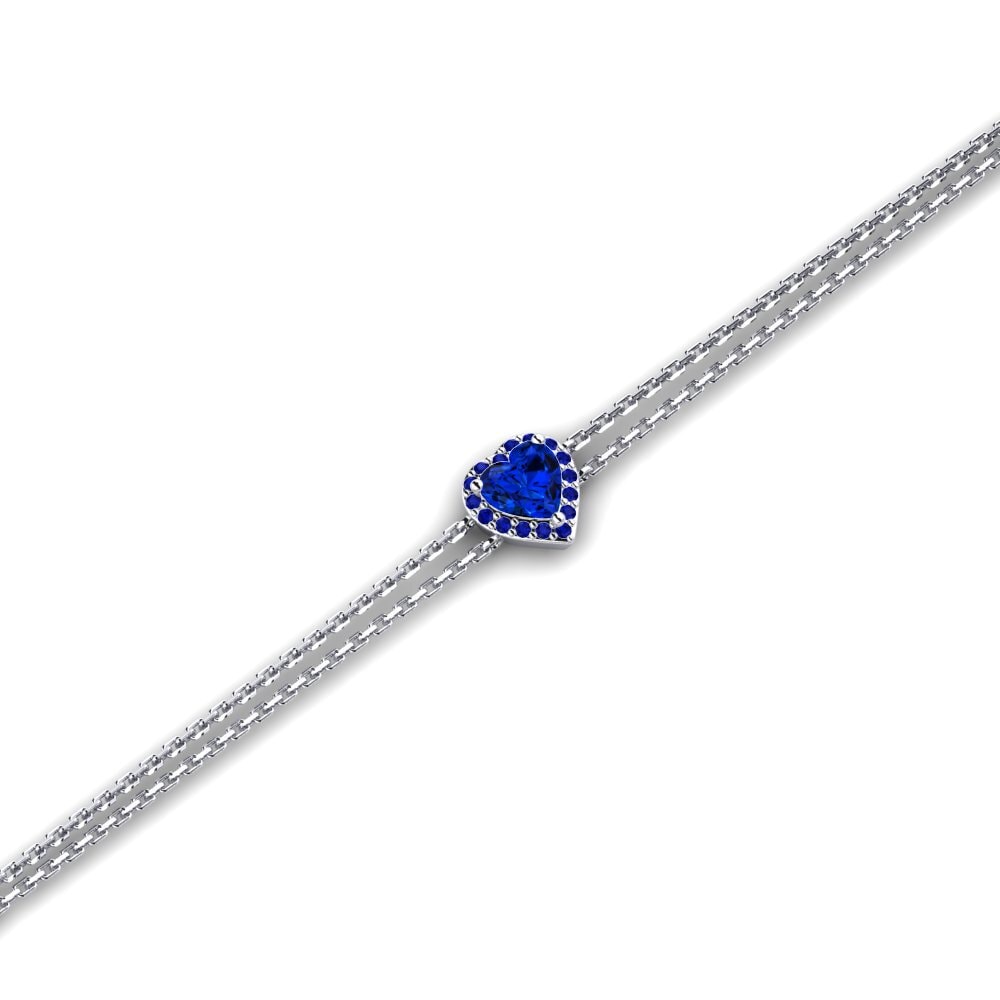 Safir (Laboratuvar Üretimi) Kadın Bileklik Violette