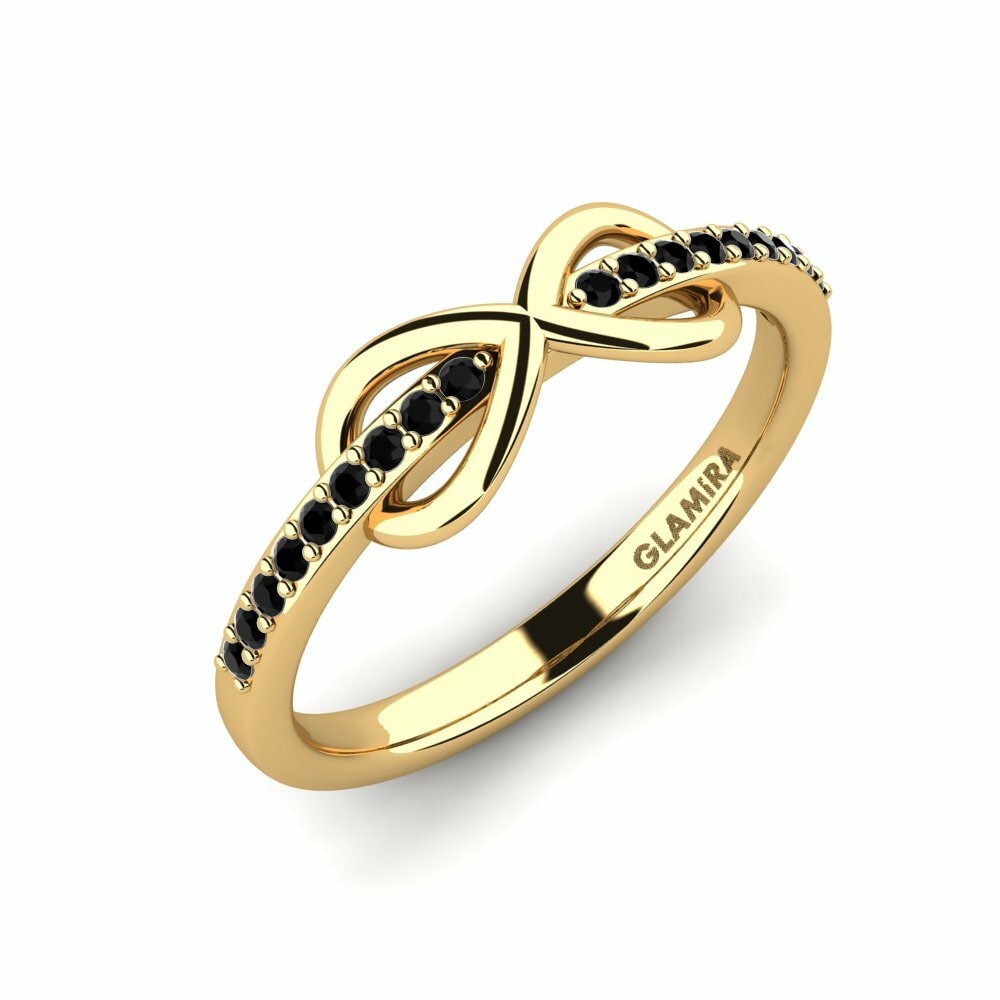 Zwarte Saffier Ringen Violinda