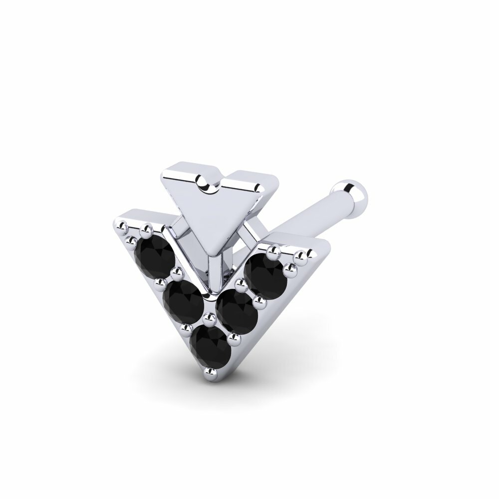 Saphir noir Piercing Nez Violoniste