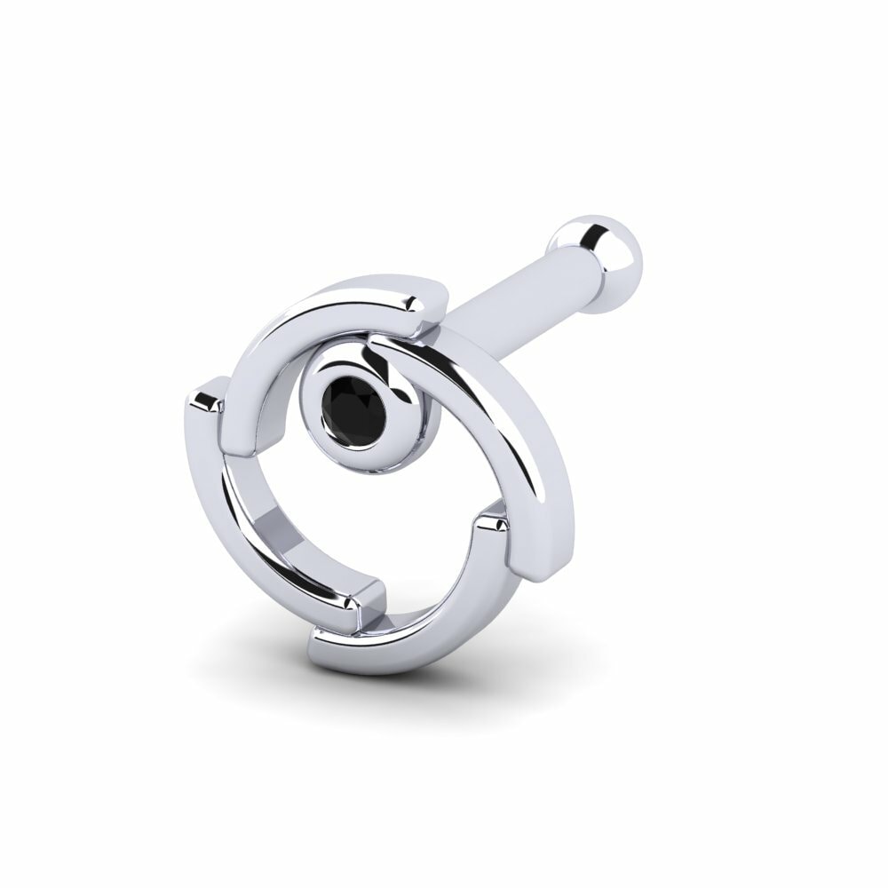 Saphir noir Piercing Nez Virgie